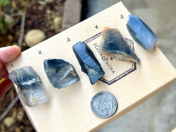 Blue Tara Nightshade Quartz, Choose ONE of Five, Blue Riebeckite Inclusion, Itacambira, Minas Gerais, Brazil T932