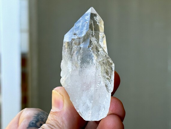 Cathedral Quartz, Water Clear, 93g, Old Find, Lightbrary Quartz, Akashic Record, Jenipapo, Minas Gerais, Brazil T985