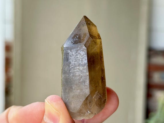 Pele's Dream Lemurian Citrine, Time Link Activation, 58g, New Find, Shadow Work & Trauma Healing, Goias, Brazil A810