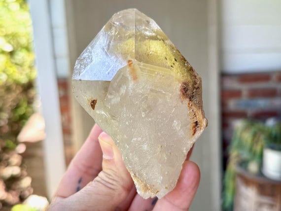 Lodolite Quartz, Yellow Sulfite & Kaolinite Inclusions, 494g, New Find, Highest Quality, Corinto, Minas Gerais, Brazil W986