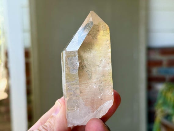 Tangerine Quartz, All Natural, 175g, Sacral & Solar Plexus Chakra, Creativity and Manifestation, Corinto, Minas Gerais, Brazil T423