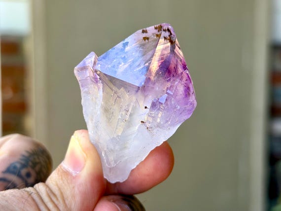 Root Amethyst, Goethite Inclusions, 62g, Spiritual Purification & Cleansing, Rio Grande do Sul, Brazil B428
