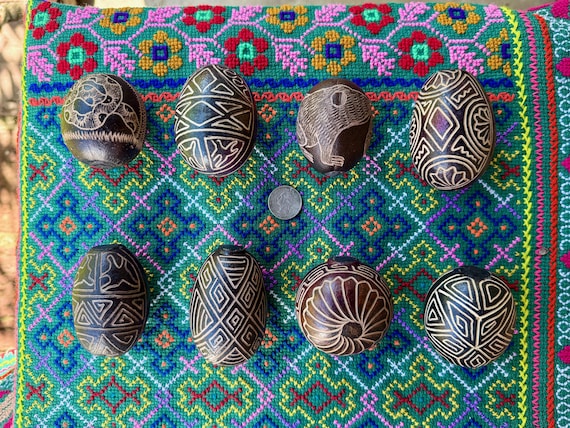 Shaman Rattle, Traditional Shipibo Gourd Shaker, Medium Size, Handmade in Iquitos, Peru