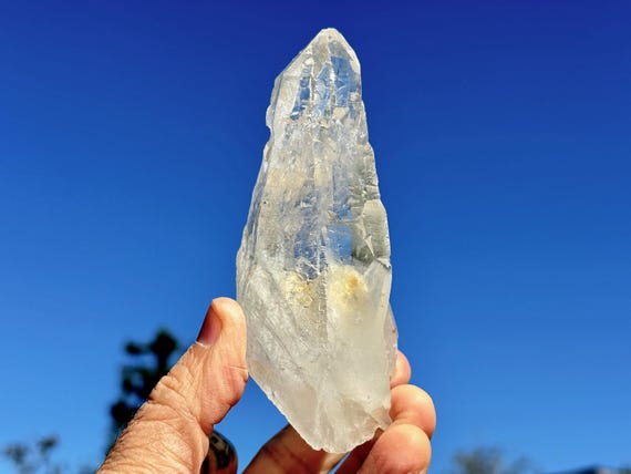 Diamantina Laser Quartz with Exquisite Etched Surfaces, 283g, New Find, Energetic Clearing, Minas Gerais, Brazil X304