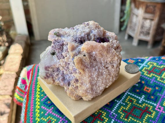 Unicorn Stone Quartz, Bicolor Tourmaline, Lepidolite & Golden Mica, Self-Standing, 1.2 Kilo, Coronel Murta, Minas Gerais, Brazil V241