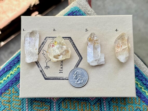 Magnesite Quartz, Choose ONE of Four, Third Eye & Heart Chakra Crystal, Corinto, Minas Gerais, Brazil S726