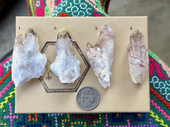 Harlequin Quartz, Red & Black Hematite Inclusions, Choose ONE of Five, Diamantina, Minas Gerais, Brazil A029