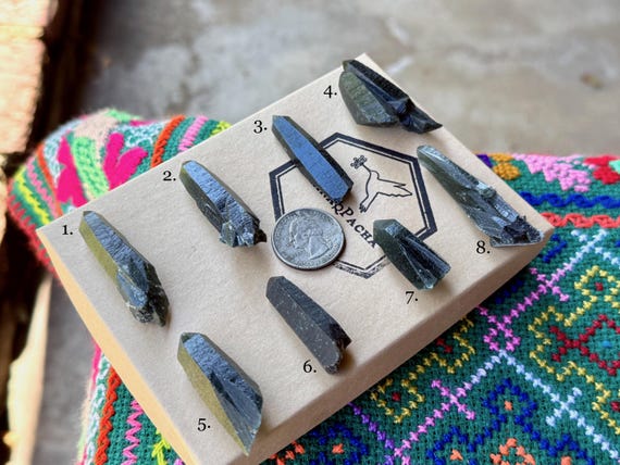 Hedenbergite Quartz, Choose ONE of Eight, Heart & Root Chakra, Inner Mongolia A163