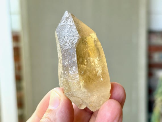 Cathedral Citrine, All Natural & Double Terminated, 112g, Manifestation and Creativity, Aracuai, Minas Gerais, Brazil T417