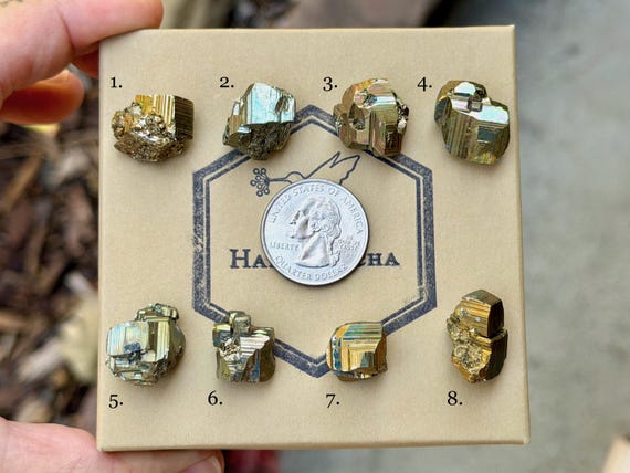 Pyrite, Mild Iridescence, Choose ONE of Eight, Protection & Manifestation, Vera Cruz, Mexico B498
