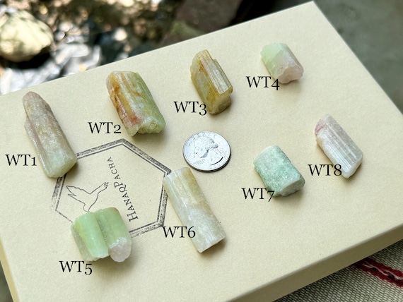 Watermelon Tourmaline from Arqueana Mine, Choose ONE of Eight, Bicolor Pink and Green Tourmaline, Minas Gerais, Brazil R095