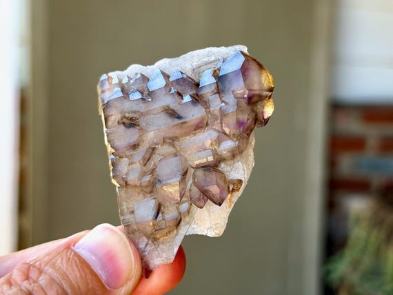 Smoky Elestial Amethyst, 36g, New Find, Spiritual Protection, Aracuai, Minas Gerais, Brazil B260
