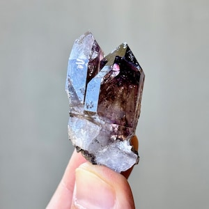 Shangaan Amethyst Scepter from Chibuku Mine, Triplet Formation, 28g, Zimbabwe S050