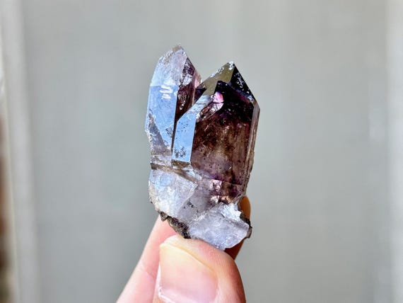 Shangaan Amethyst Scepter from Chibuku Mine, Triplet Formation, 28g, Zimbabwe S050