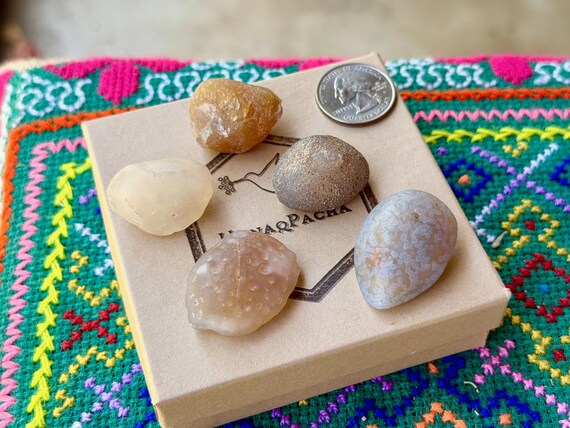Gobi Agate Lot, 5 pcs, Naturally Formed by Wind & Sand, Desert Stone of Transformation, China B443