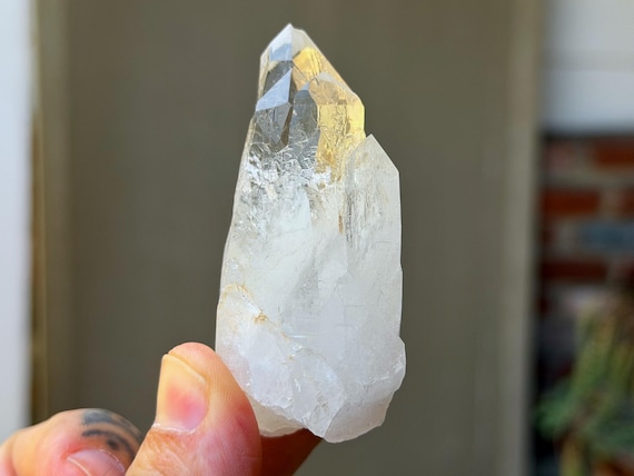 Cathedral Quartz, Water Clear, 92g, Old Find, Lightbrary Crystal, Akashic Record, Jenipapo, Minas Gerais, Brazil B161
