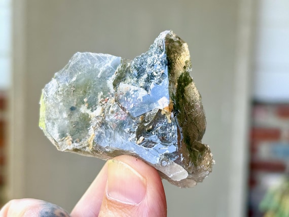 Green Chlorite Quartz, 66g, New Find, Heart Chakra, Purification & Nature Spirits, Minas Gerais, Brazil T003