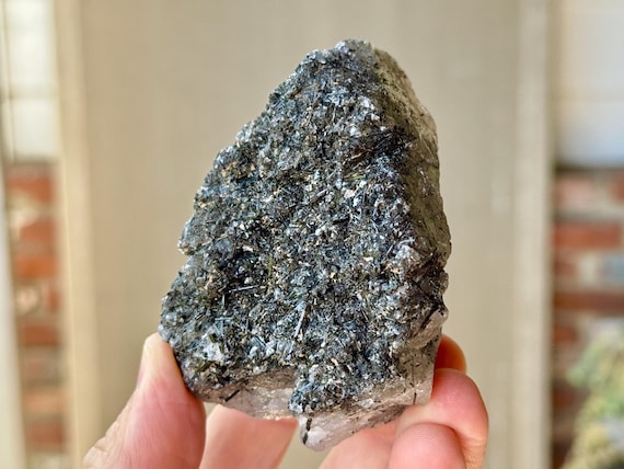 Dravite & Black Tourmaline Quartz, 247g, Rare Find, Crystal for Shadow Work and Shamanic Healing, Diamantina, Minas Gerais, Brazil X772
