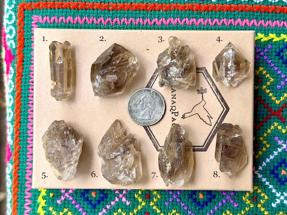 Smoky Quartz with Growth Interference, Choose ONE of Eight, GIQ Crystal, Trauma Healing, Minas Gerais, Brazil B003