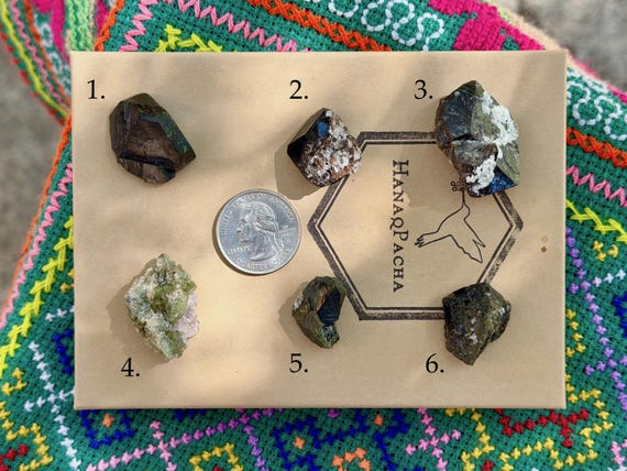Uvite Tourmaline, Green & Reddish-Brown, Choose ONE of Six, Old Find, Brumado, Bahia, Brazil B678