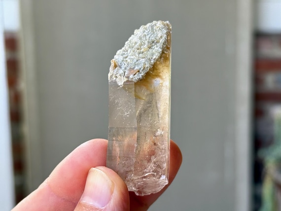 Red Amphibole Quartz, 49g, Third Eye & Crown Chakra, Guardian Angels, Clairaudience, Minas Gerais, Brazil A422