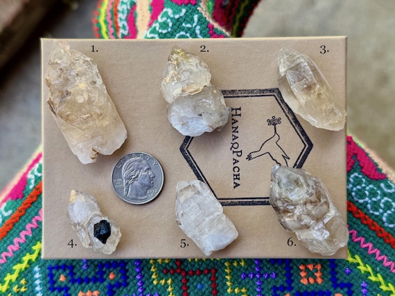 Elestial BG3 Citrine & Quartz, All Natural, Choose ONE of Six, Adaptogenic Energy Balancing Crystals, Piaui, Brazil A827