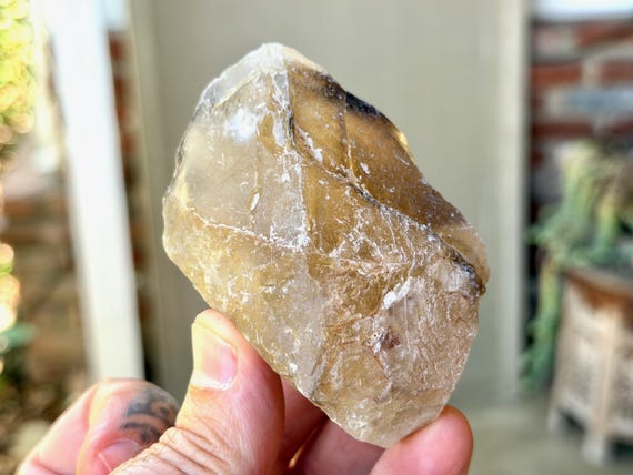 Elestial Smoky Citrine, All Natural, 242g, Manifestation & Creativity, Aracuai, Minas Gerais, Brazil V456