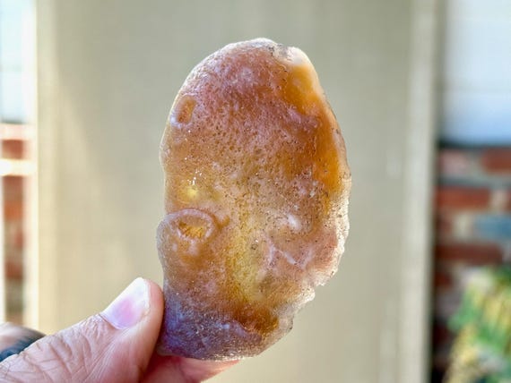 Running Sand Gobi Agate, Naturally Formed by Wind and Sand, 69g, Desert Stone of Transformation, Mongolia T148