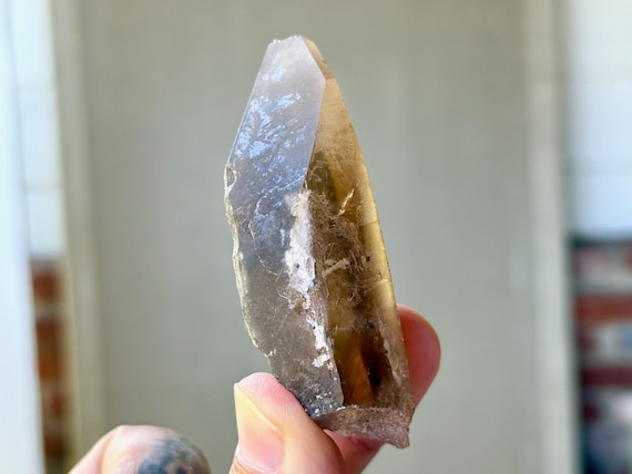 Pele's Dream Lemurian Citrine, All Natural, 71g, New Find, Crystal for Shadow Work & Trauma Healing, Goias, Brazil T777