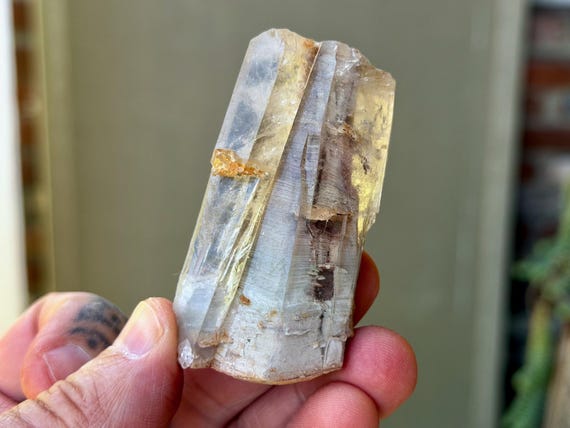 White Amphibole Quartz, 70g, New Find, Third Eye & Crown Chakra, Guardian Angels, Diamantina, Minas Gerais, Brazil A941