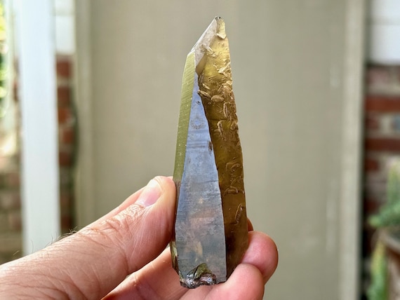 Pele's Dream Lemurian, Smoky Citrine, 82g, New Find, Shadow Work & Trauma Healing, Goias, Brazil A640