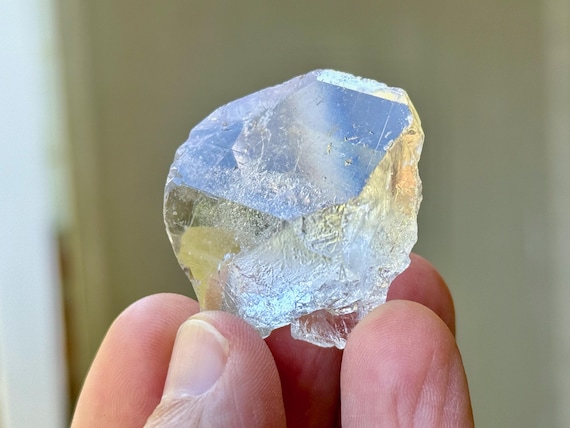 Tabular Quartz, Water Clear & Double Terminated, 31g, New Find, Communicator Crystal, Diamantina, Minas Gerais, Brazil T537