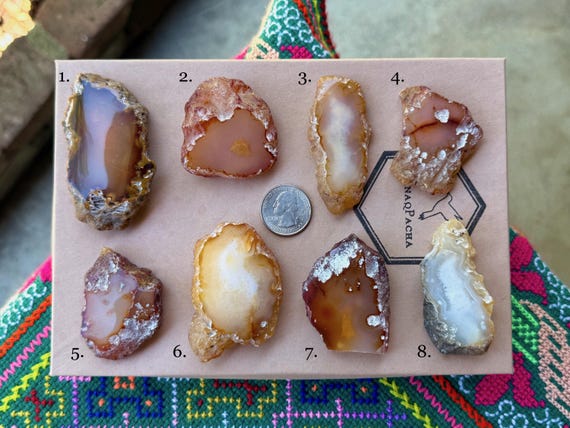 Carnelian Agate, Semi-Polished, Choose ONE of Eight, Stimulating Energy & Empowerment, Java, Indonesia B077