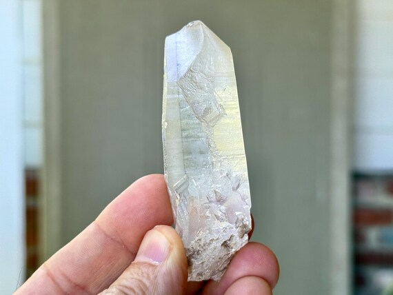 White Phantom Lemurian Quartz, 60g, Old Find, Crystal for Purification & Detoxification, Minas Gerais, Brazil S930