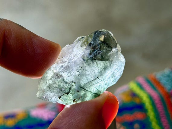 Apatite with Green Amphibole, 20g, Old Find, Energy Balancing Crystal, Pakistan B335