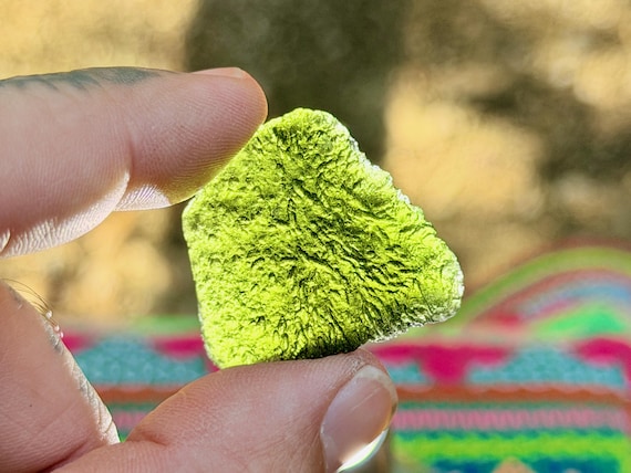 Moldavite, 9g, Extraterrestrial Interplanetary Crystal, Natural & Authentic, Chlum, Czech Republic B655
