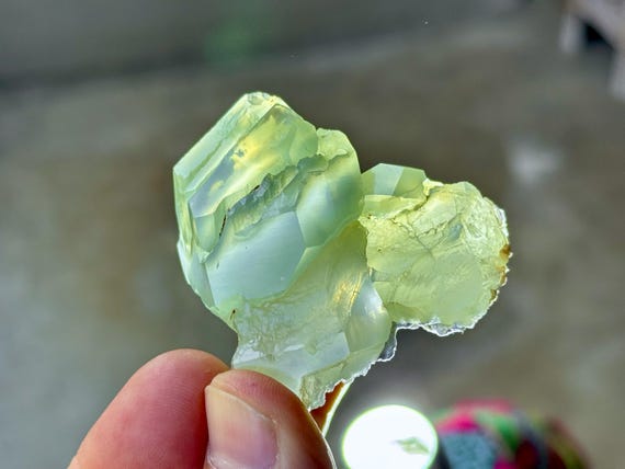 Colombian Dream Quartz, 69g, Old Find, Green Phantom Quartz with Epidote, Third Eye Chakra, Past Life Regression, Colombia A369