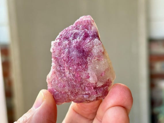 Pink Tourmaline Quartz, Unicorn Stone, 60g, Self-Love & Heart Healing, Coronel Murta, Minas Gerais, Brazil A298