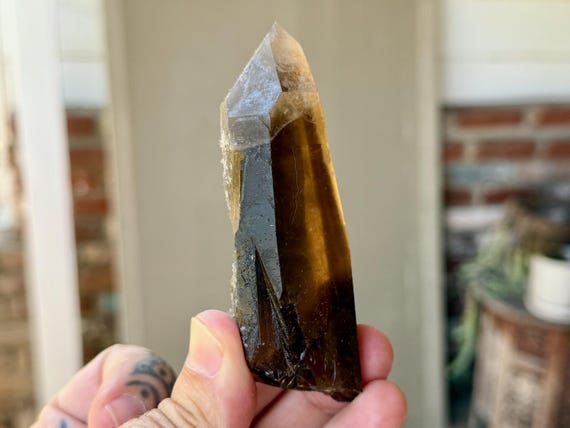 Pele's Dream Lemurian Citrine, Isis Crystal, 153g, Shadow Work & Trauma Healing, Goias, Brazil B493