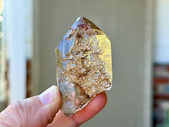 Lodolite Citrine, Natural & Water Clear, Isis Crystal, 54g, Corinto, Minas Gerais, Brazil A281