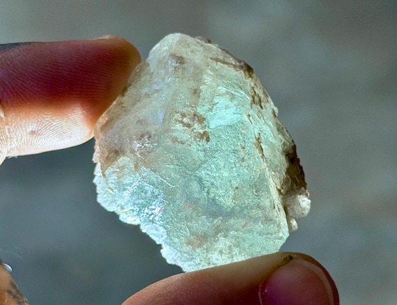 Aquamarine, Hydrothermally Etched, 34g, Self-Expression & Emotional Clearing, Espírito Santo, Brazil B248