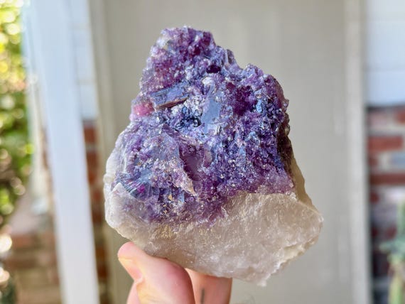 Unicorn Stone Quartz, Purple Lepidolite, Citrine & Pink Tourmaline, 564g, New Find, Coronel Murta, Minas Gerais, Brazil V259