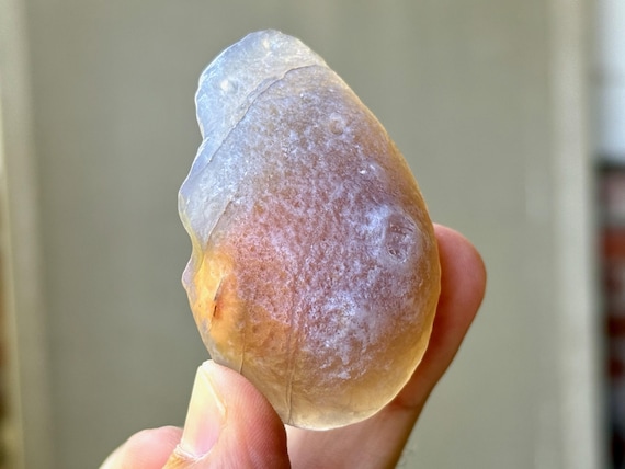 Running Sand Gobi Agate, 54g, Desert Stone of Transformation, Moving Sand Inside, Naturally Formed by Wind and Sand, Mongolia T528