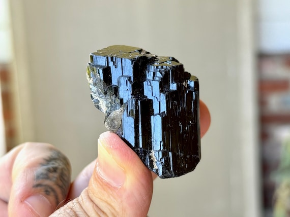Black Tourmaline, Erongo Mountain, 48g, New Find, Ethically Mined, Grounding & Protection, Namibia T668