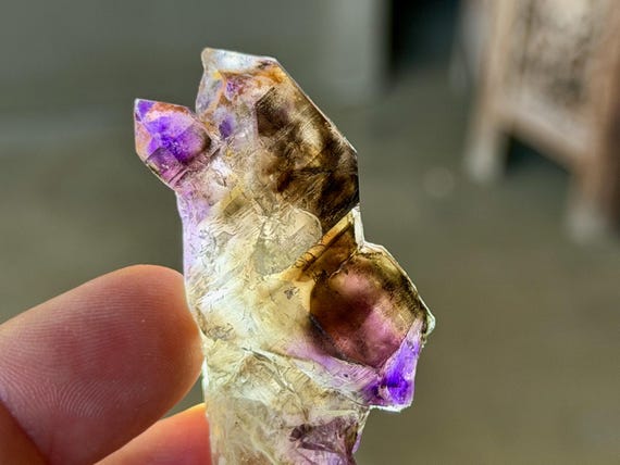 Elestial Amethyst & Quartz, 38g, Old Find, Espírito Santo, Brazil B559