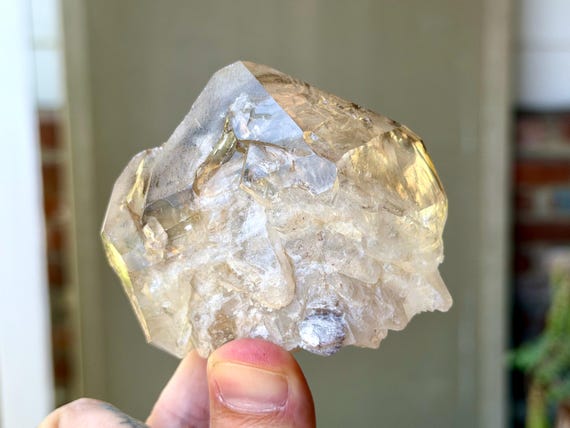 Elestial Smoky Quartz, Scepter Formation, 220g, New Find, Ouro Fino, Minas Gerais, Brazil X423