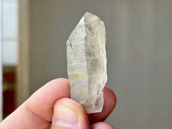 Lemurian Quartz with Silver Rutile Inclusions, 36g, New Find, Crystal for Spiritual Creativity and Manifestation, Bahia, Brazil S737