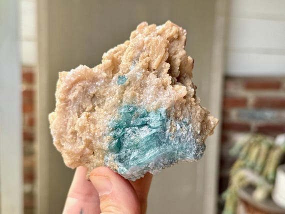 Golden Mica with Blue Tourmaline & Purple Lepidolite, Self-Standing, 308g, New Find, Agua Branca, Minas Gerais, Brazil W819