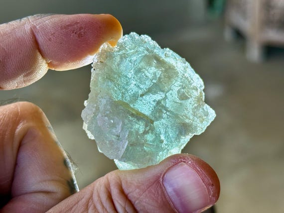 Aquamarine, Hydrothermally Etched, 41g, Throat Chakra, Emotional Clearing, Espírito Santo, Brazil A446