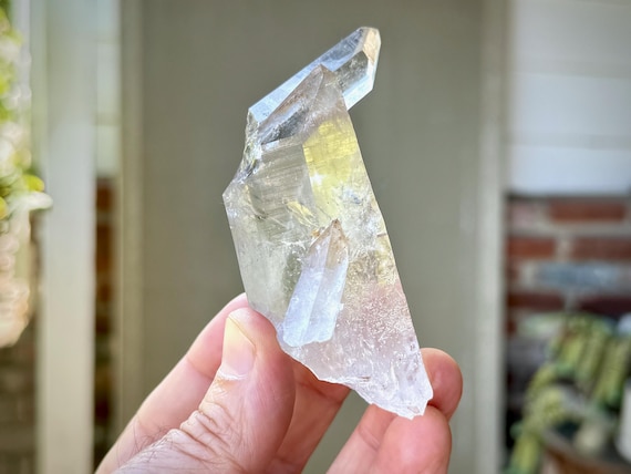 Diamantina Laser Quartz, Unusual Dolphin Crystal, 168g, Highest Grade, Water Clear Quartz, Minas Gerais, Brazil W620
